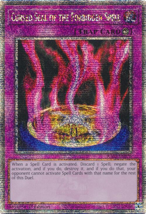 Sceau Maudit de la Magie de l'Ombre (Quarter Century Secret Rare) [RA03-FR076] Quarter Century Secret Rare