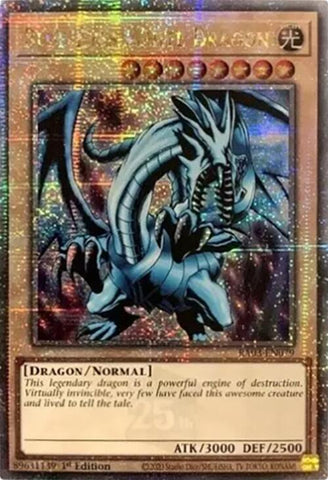 Dragon Blanc aux Yeux Bleus (Quarter Century Secret Rare) [RA03-FR079] Quarter Century Secret Rare