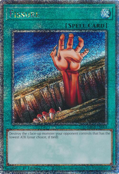Fissure (Quarter Century Secret Rare) [RA03-FR084] Quarter Century Secret Rare