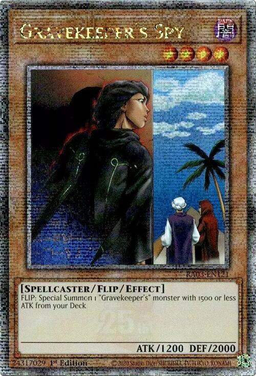 Espion Fossoyeur (Quarter Century Secret Rare) [RA03-FR121] Quarter Century Secret Rare