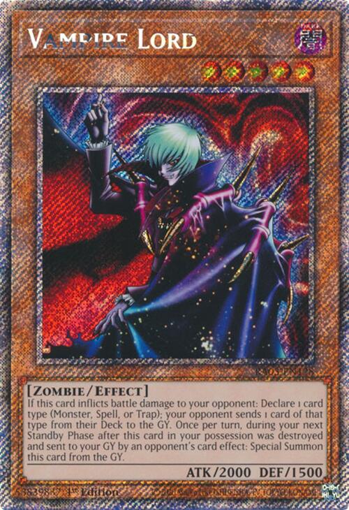 Seigneur Vampire (Secret Rare Platine) [RA03-FR128] Secret Rare Platine