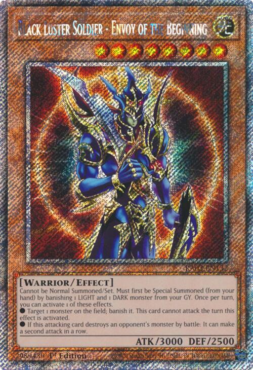 Soldat du Lustre Noir - Émissaire du Commencement (Platinum Secret Rare) [RA03-EN132] Platinum Secret Rare