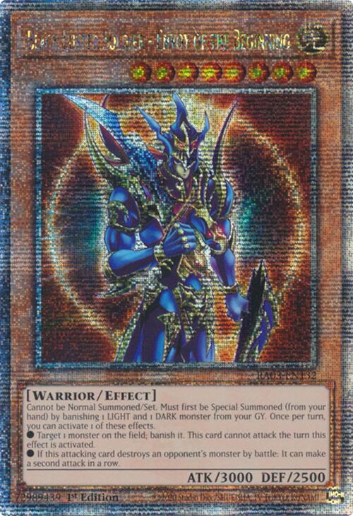 Soldat du Lustre Noir - Émissaire du Commencement (Quarter Century Secret Rare) [RA03-FR132] Quarter Century Secret Rare