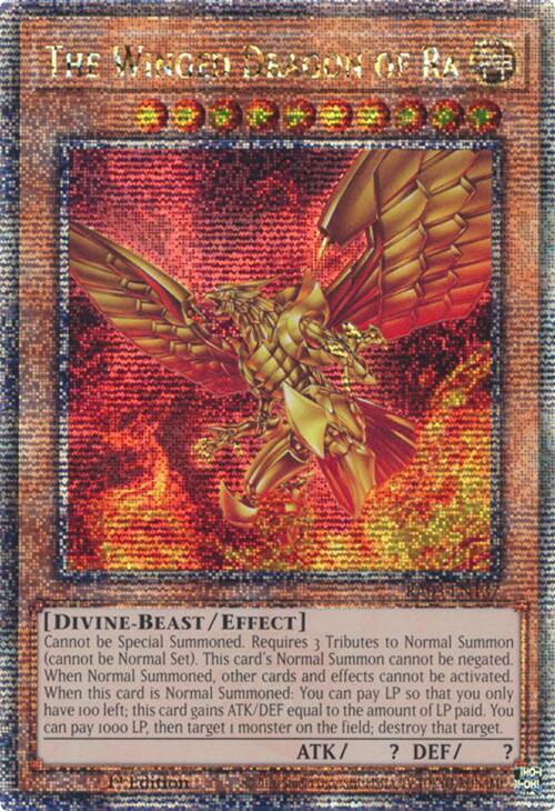 Le Dragon Ailé de Râ (Secret Rare Quarter Century) [RA03-EN137] Secret Rare Quarter Century