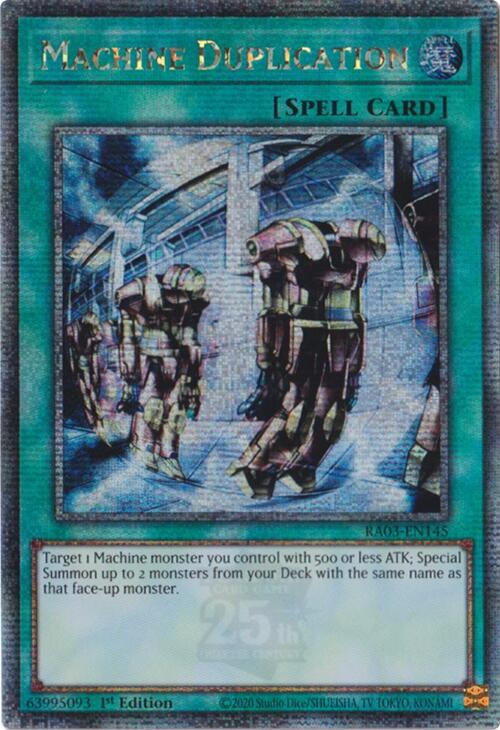 Duplication des Machines (Quarter Century Secret Rare) [RA03-EN145] Quarter Century Secret Rare