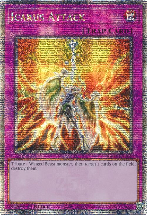 Attaque d'Icare (Quarter Century Secret Rare) [RA03-FR165] Quarter Century Secret Rare