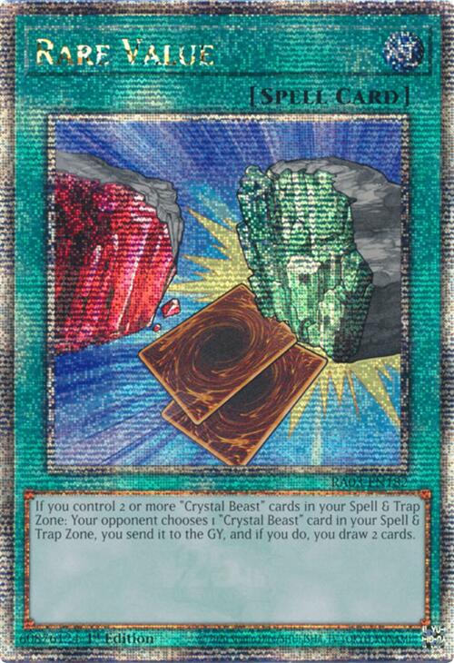 Valeur Rare (Quarter Century Secret Rare) [RA03-EN182] Quarter Century Secret Rare