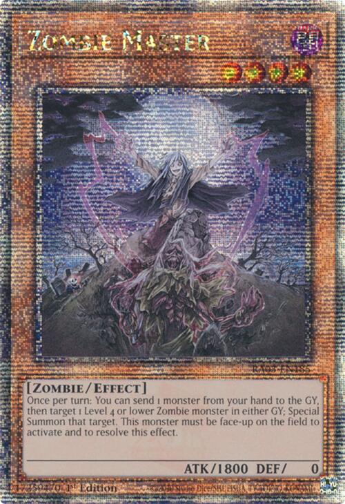 Maître Zombie (Secret Rare du Quart de Siècle) [RA03-FR185] Secret Rare du Quart de Siècle