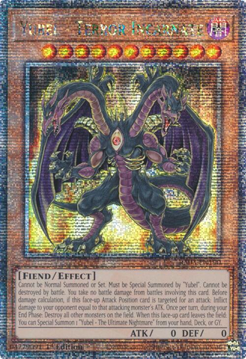 Yubel - Incarnation de la Terreur (Quarter Century Secret Rare) [RA03-EN190] Quarter Century Secret Rare