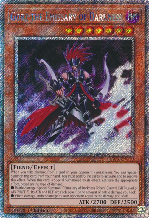Gorz, l'Émissaire des Ténèbres (Platinum Secret Rare) [RA03-EN210] Platinum Secret Rare