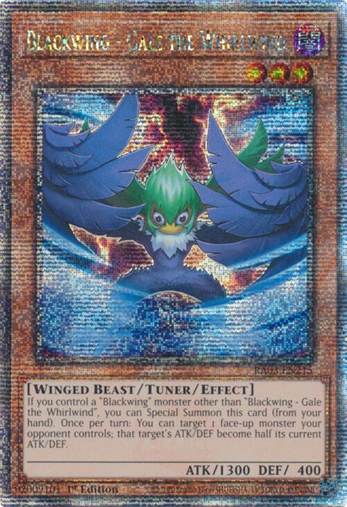 Aile Noire - Gale le Tourbillon (Quarter Century Secret Rare) [RA03-FR215] Quarter Century Secret Rare
