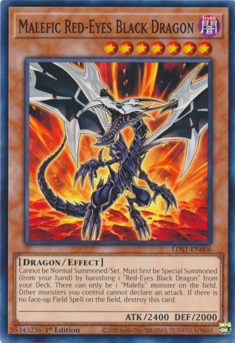 Dragón Negro de Ojos Rojos Maligno [LDS1-EN006] Común