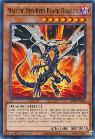 Dragón Negro de Ojos Rojos Maligno [LDS1-EN006] Común