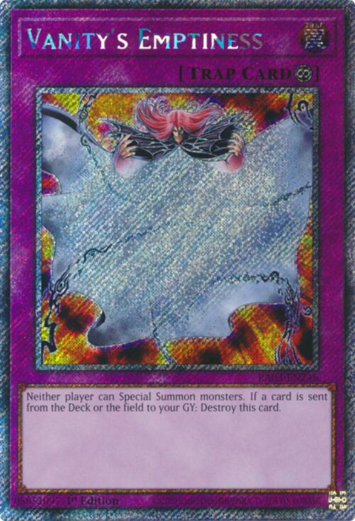 Vide de Vanité (Platinum Secret Rare) [RA03-EN246] Platinum Secret Rare