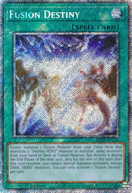 Fusion de la Destinée (Secrète Rare Platine) [RA03-FR270] Secrète Rare Platine