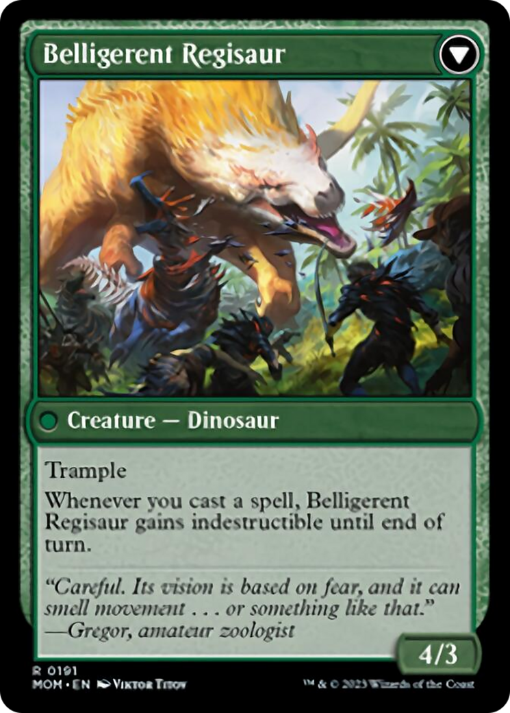 Invasión de Ixalan // Regissauro Beligerante [Marcha de las Máquinas]