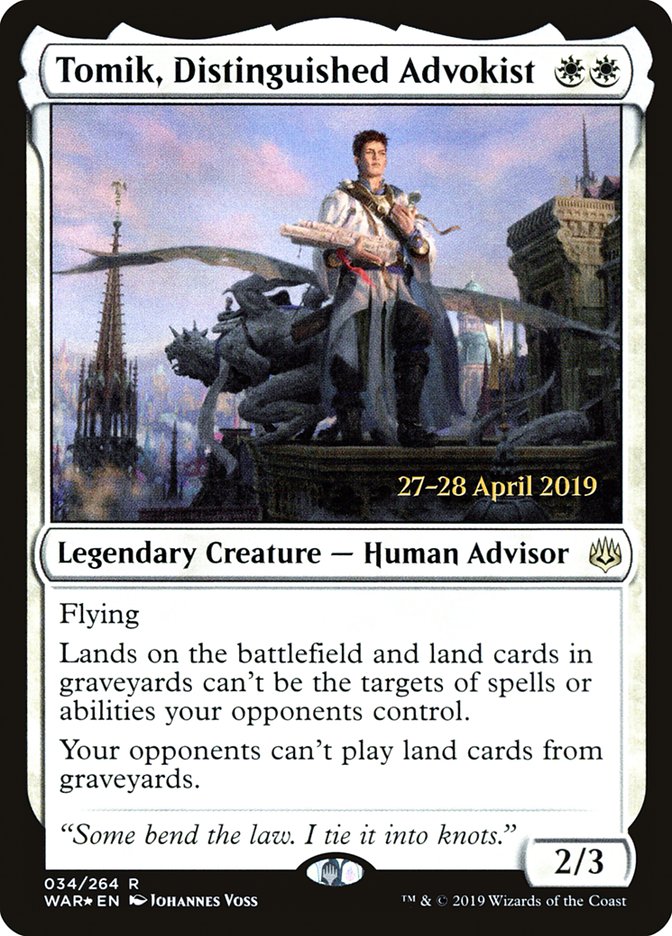 Tomik, Adjuré éminent [Promos d'avant-première de la Guerre des Planeswalkers]