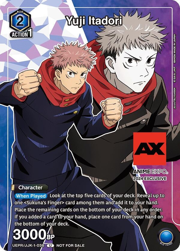 Image for Yuji Itadori (Anime Expo 2024) (UEPR/JJK-1-038) (UEPR) - Union Arena
