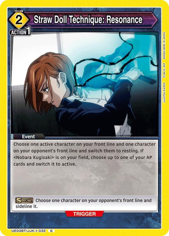 Image for Straw Doll Technique: Resonance (UE03BT/JJK-1-032) (UE03BT) - Union Arena