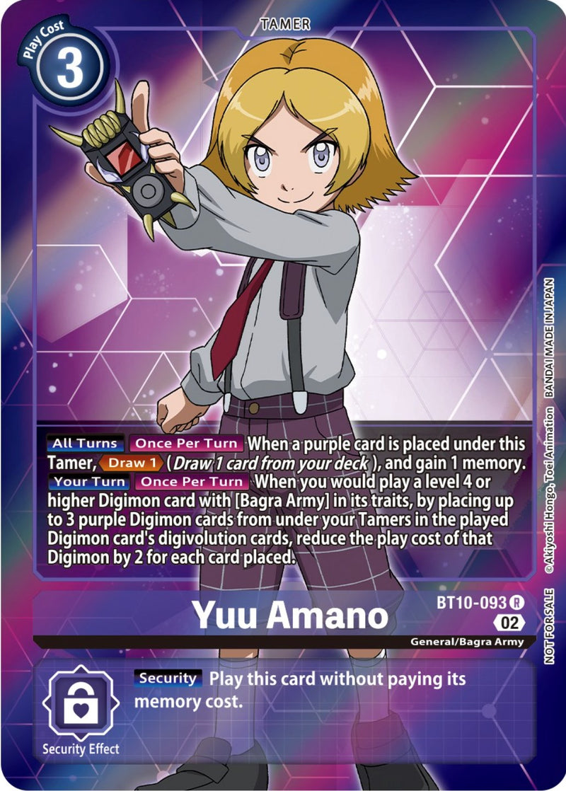 Yuu Amano [BT10-093] (Topper de caja) [Encuentro Xros]