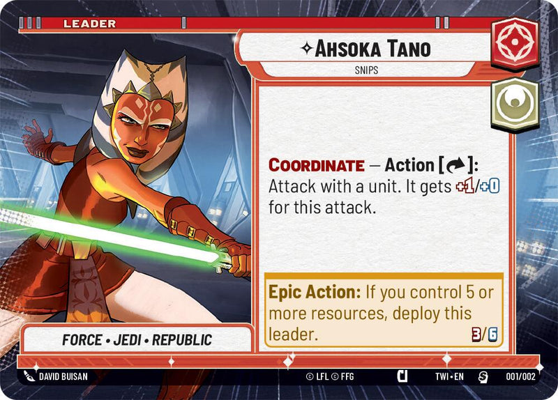 Ahsoka Tano - Petite (001/002) (Hyperespace) (Pré-version) (001/002) [Promos Le Crépuscule de la République]
