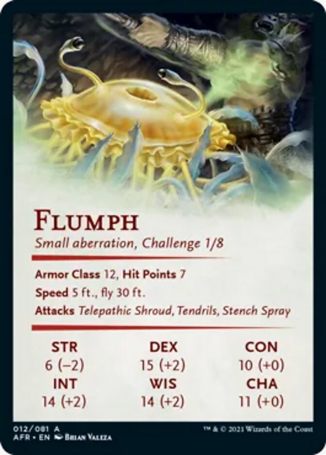 Carte d'illustration Flumph [Donjons & Dragons : Aventures dans les Royaumes Oubliés - Série d'illustrations]