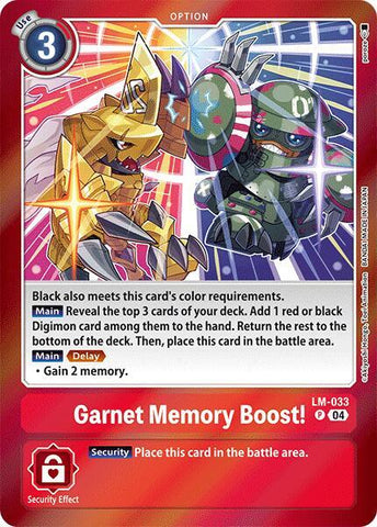 ¡Mejora de memoria de granate! [LM-033] [Set especial limitado]
