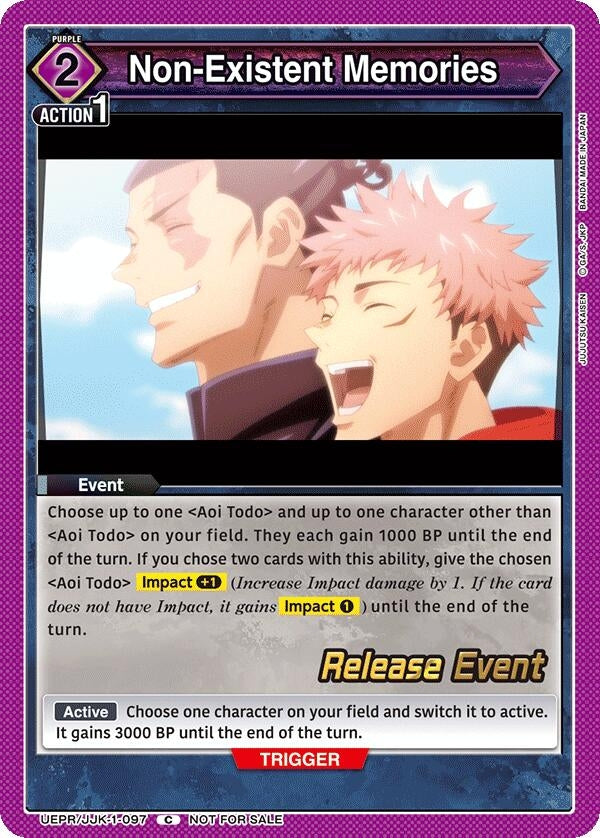 Image for Non-Existent Memories (UEPR/JJK-1-097) (UE03BT_RE) - Union Arena