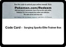 Image for Code Card - Surging Spark Elite Trainer Box - Pokemon
