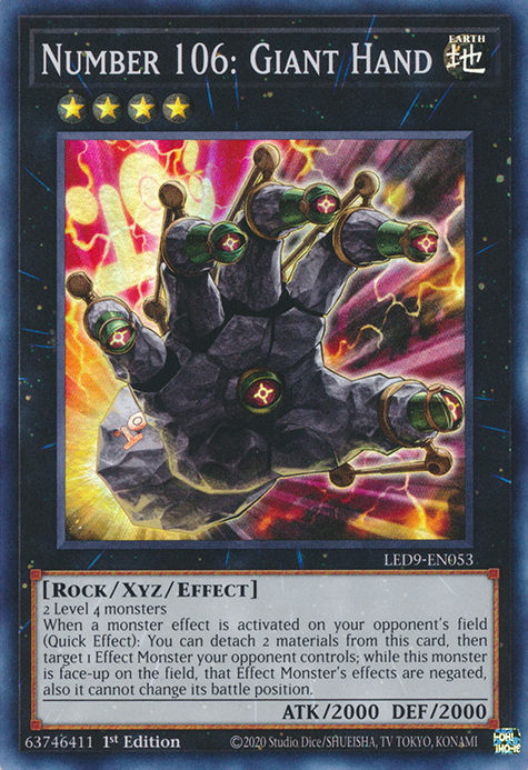 Numéro 106 : Main Géante [LED9-FR053] Super Rare