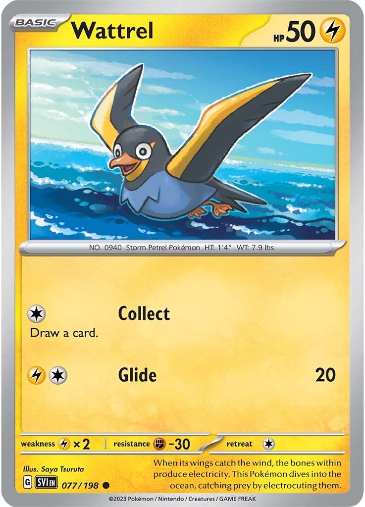 Wattrel (077/198) [Escarlata y Púrpura: Set Básico]