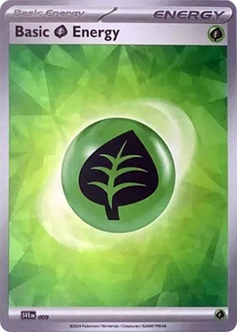 Energía Hierba Básica (009) (Holo Hielo Quebrado) [Escarlata y Púrpura: Corona Estelar]