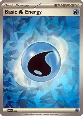 Energía Agua Básica (011) (Holo Hielo Quebrado) [Escarlata y Púrpura: Corona Estelar]