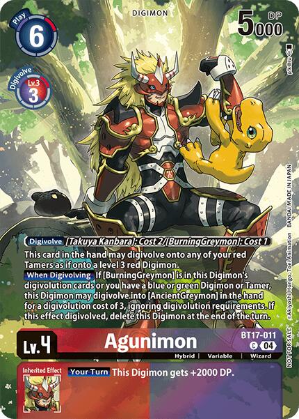Agunimon [BT17-011] (Booster Pack - Pack Légendaire 2024 Box Topper) [Chaîne de Libération]