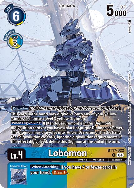Lobomon [BT17-022] (Box Topper du Legend Pack 2024) [Chaîne de Libération]