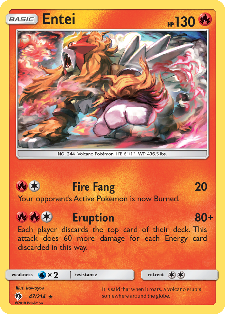 Entei (47/214) [Soleil et Lune : Tonnerre Perdu]