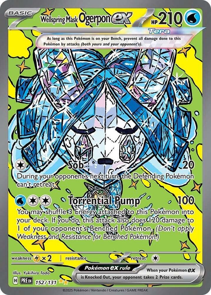 Ogerpon Masque Puits ardent ex (152/131) [Écarlate et Violet : Évolutions prismatiques]