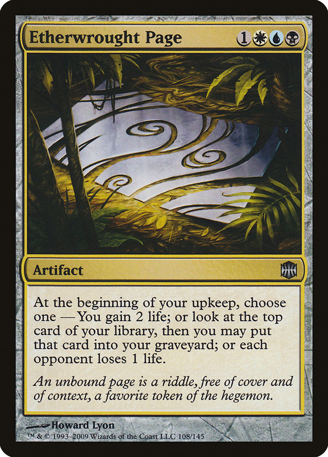 Page forgée à l'éther [Alara Reborn]