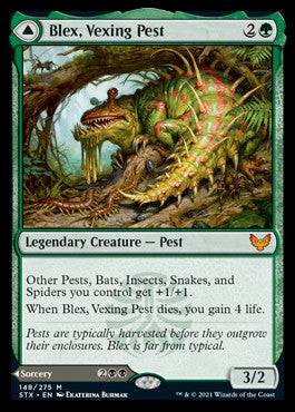 Blex, plaga exasperante // Buscar a Blex [Strixhaven: Escuela de Magos]