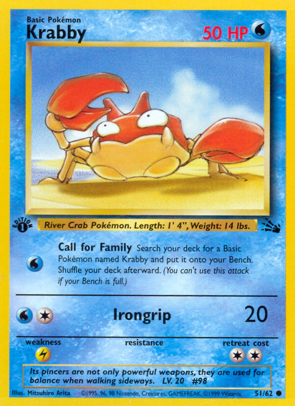 Krabby (51/62) [Fossil 1ère édition]