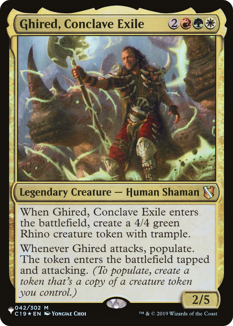 Ghired, exiliado del Cónclave [The List]
