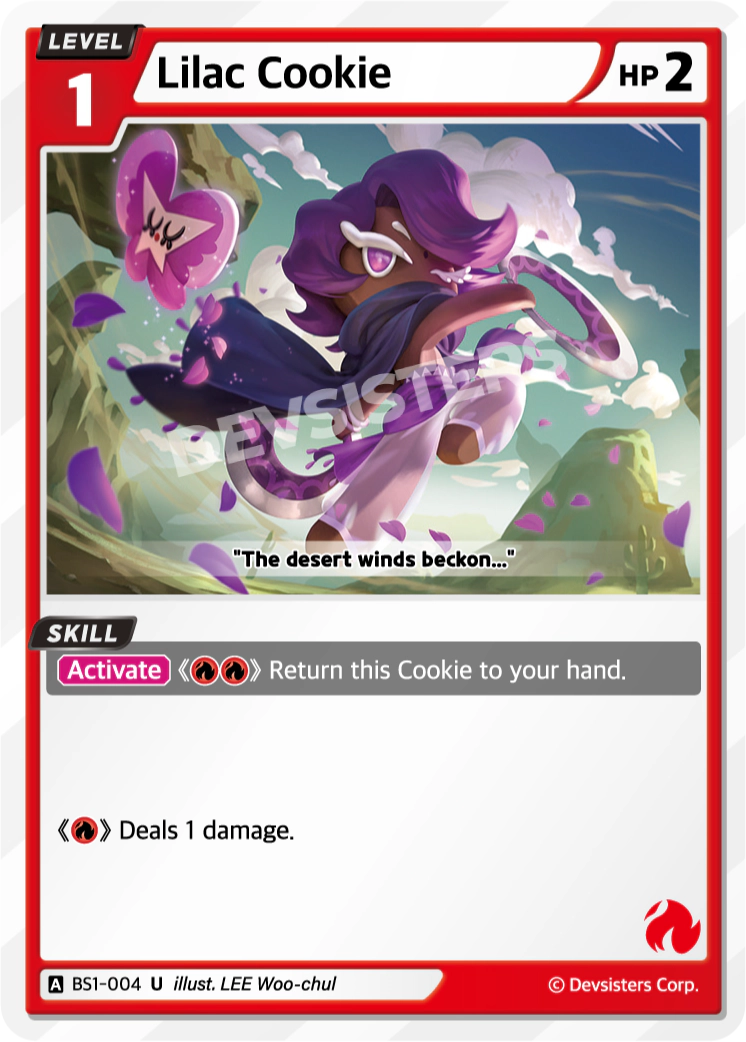 Image for Lilac Cookie (BS1-004) (BS1) - CookieRun: Braverse TCG