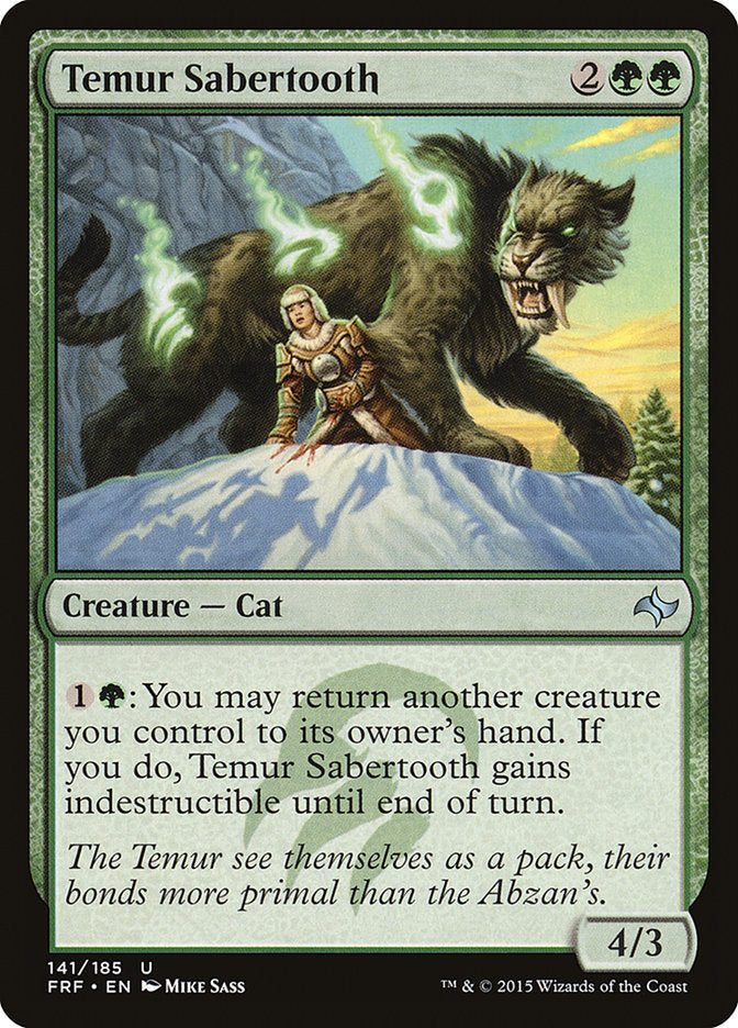Sabretooth de Temur [Destin reforgé]