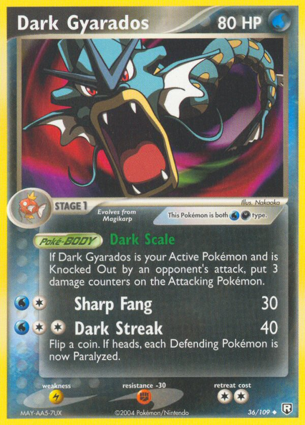 Gyarados Oscuro (36/109) [EX: El Regreso del Team Rocket]