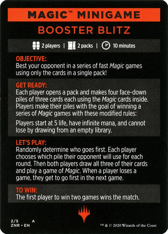 Booster Blitz (Mini-jeu Magic) [Mini-jeu de l'Épopée d'Unité de Zendikar]