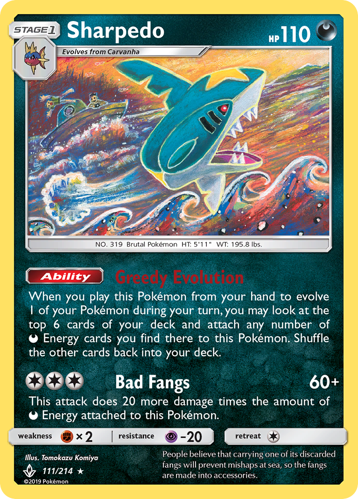 Sharpedo (111/214) [Sol y Luna-Unión de Aliados]