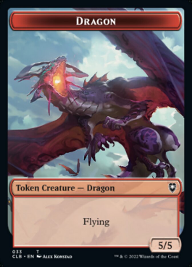 Or // Dragon Jeton recto-verso [Commander Legends: Battle for Baldur's Gate Tokens]