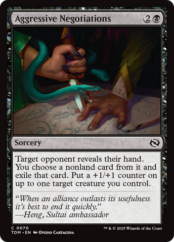 Negociaciones Agresivas [Tarkir: Tormenta de Dragones]