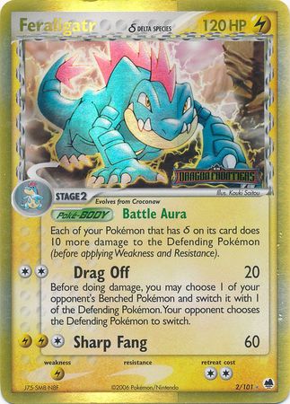 Feraligatr (2/101) (Espèce Delta) (Estampillé) [EX : Gardiens du Pouvoir]