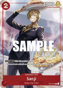 Sanji (Regional Online 2023) [Ganador] [Cartas promocionales de One Piece]